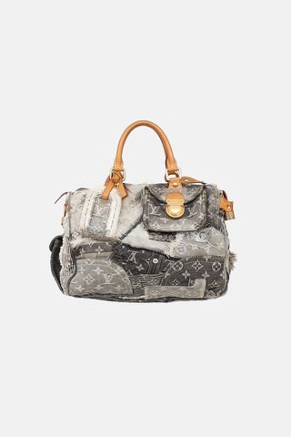 2007 Denim Patchwork Speedy 30 Bag