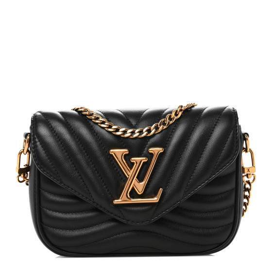 Louis Vuitton Calfskin New Wave Multi Pochette Black