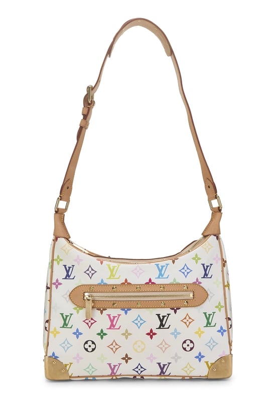 Takashi Murakami x Louis Vuitton White Monogram Multicolore Boulogne