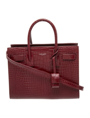 Embossed Leather Sac De Jour Baby