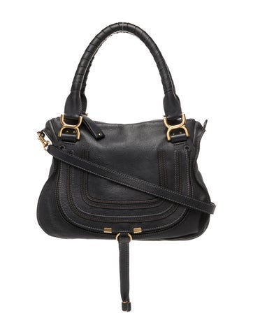 Signature Marcie Leather Medium Satchel