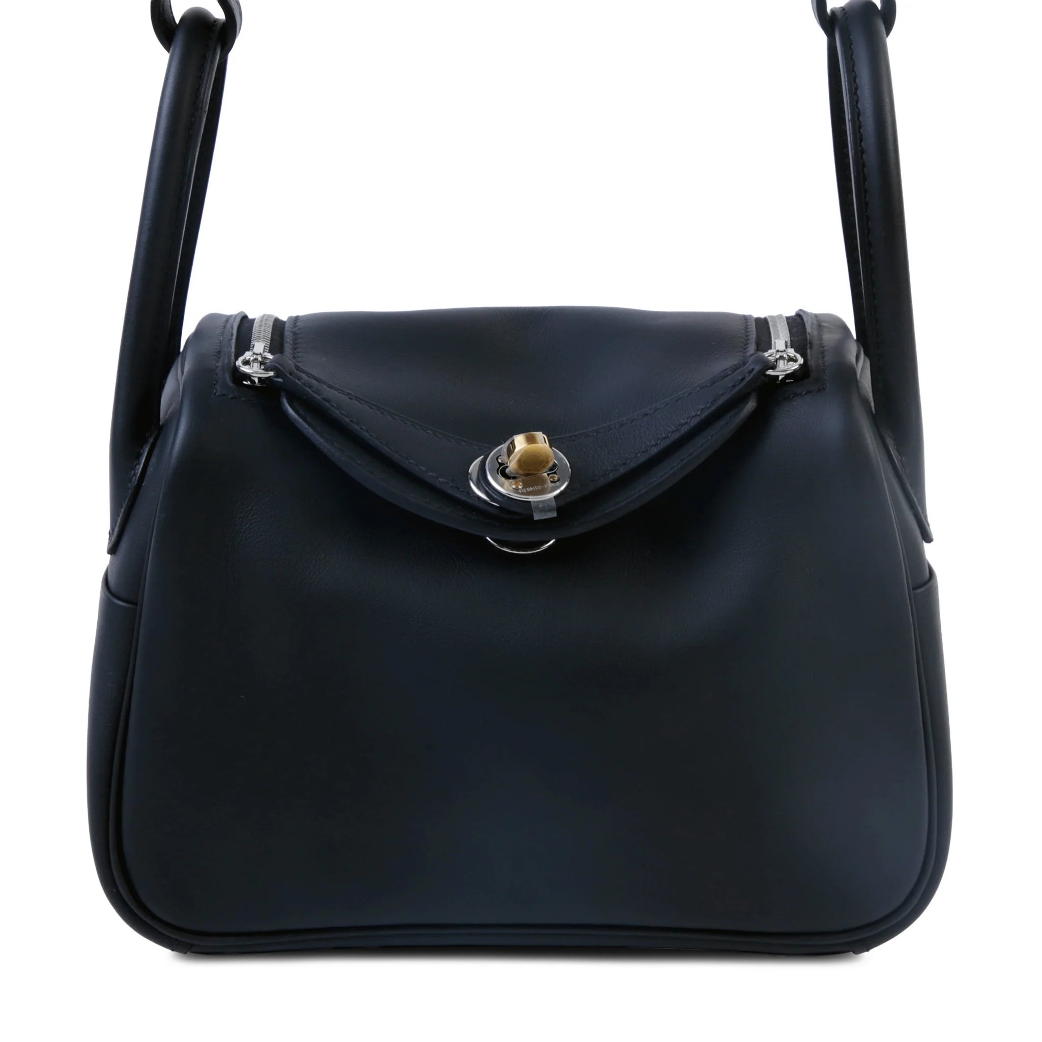 Brand New ( Rank N ) HERMÈS Mini Lindy II Noir (89) Swift Electrum hardware K (2025)