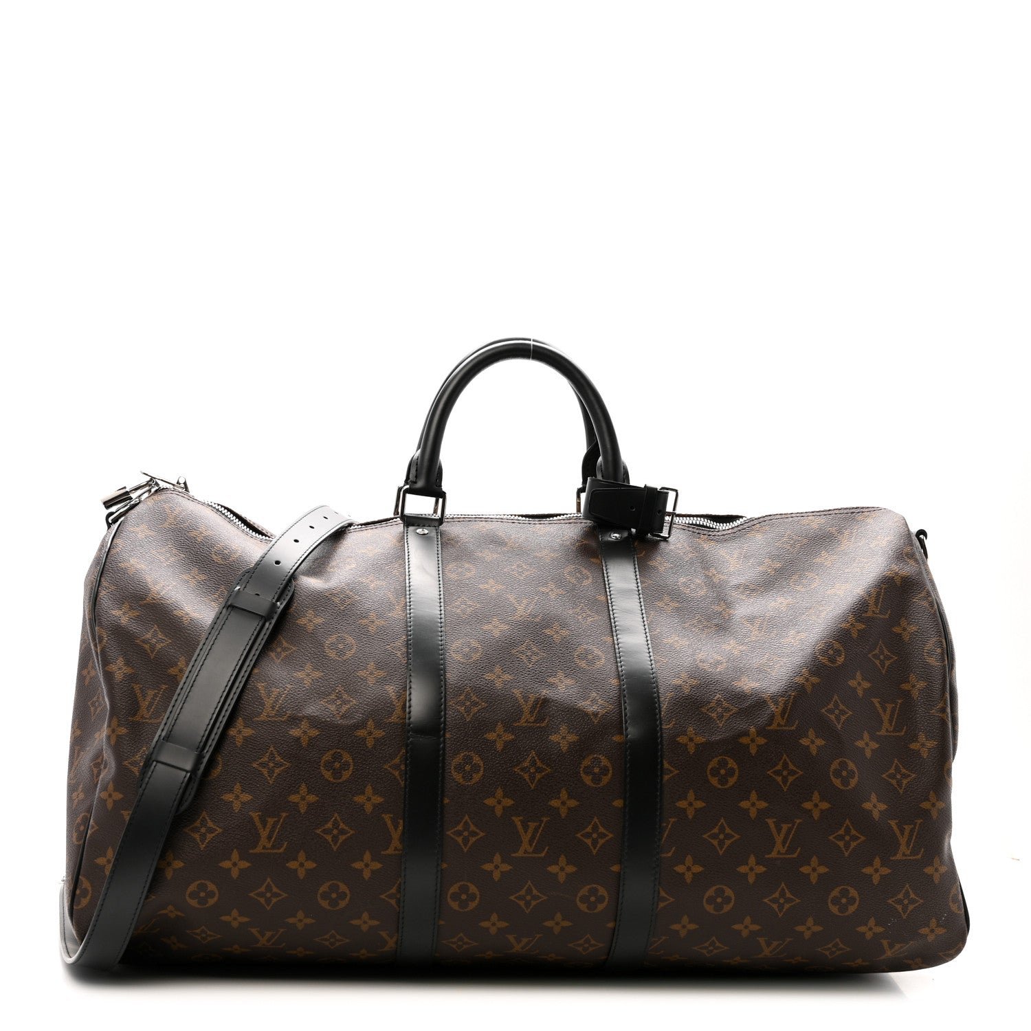 Louis Vuitton Louis Vuitton Monogram Macassar Keepall Bandouliere 55