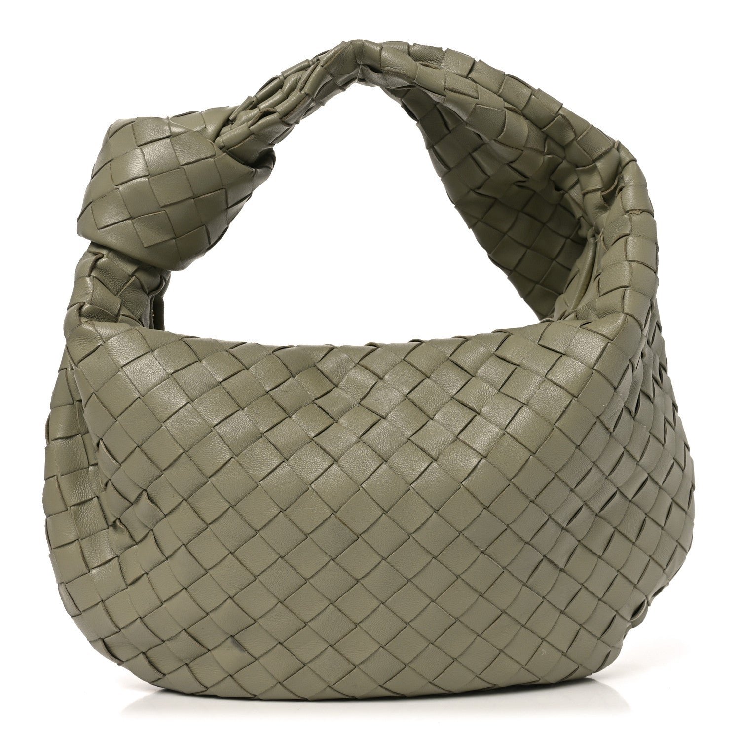 Bottega Veneta Nappa Intrecciato Teen Jodie Hobo Travertine
