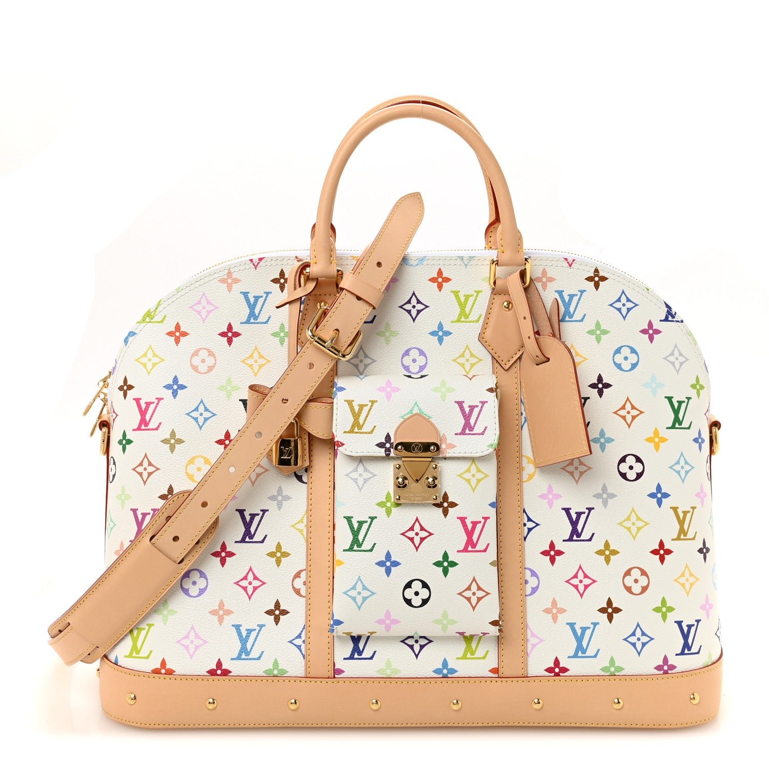 Louis Vuitton Louis Vuitton LV x TM Monogram Multicolor Alma Travel White