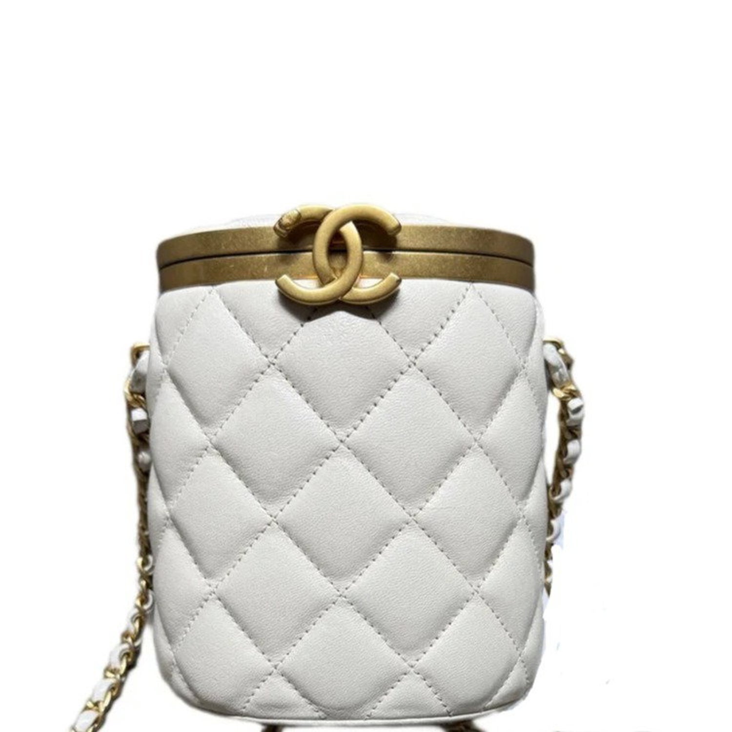 Chanel Lambskin Crown Box Mini
