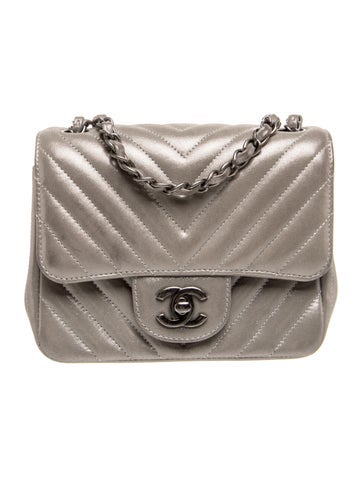 Chevron Classic Mini Square Flap Bag