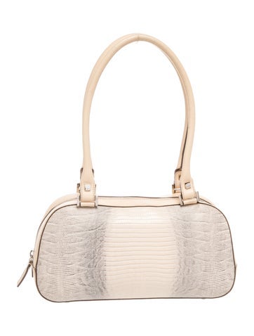 Embossed Leather Shoulder Bag
