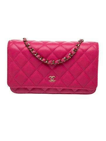 Classic Quilted Wallet On Chain w/Tags
