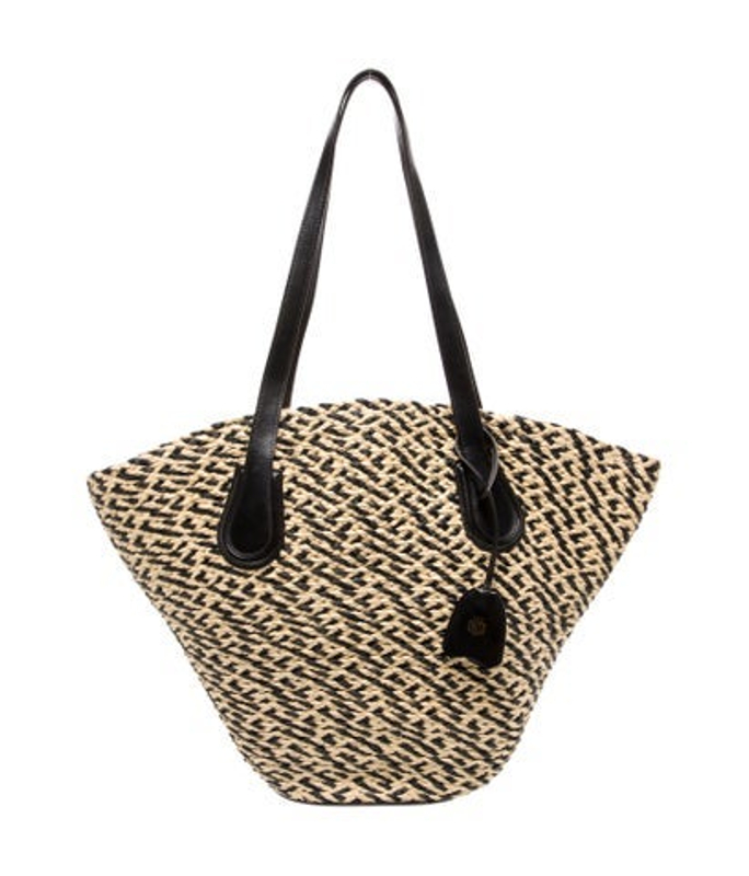 Mark Cross Cross Straw Tote