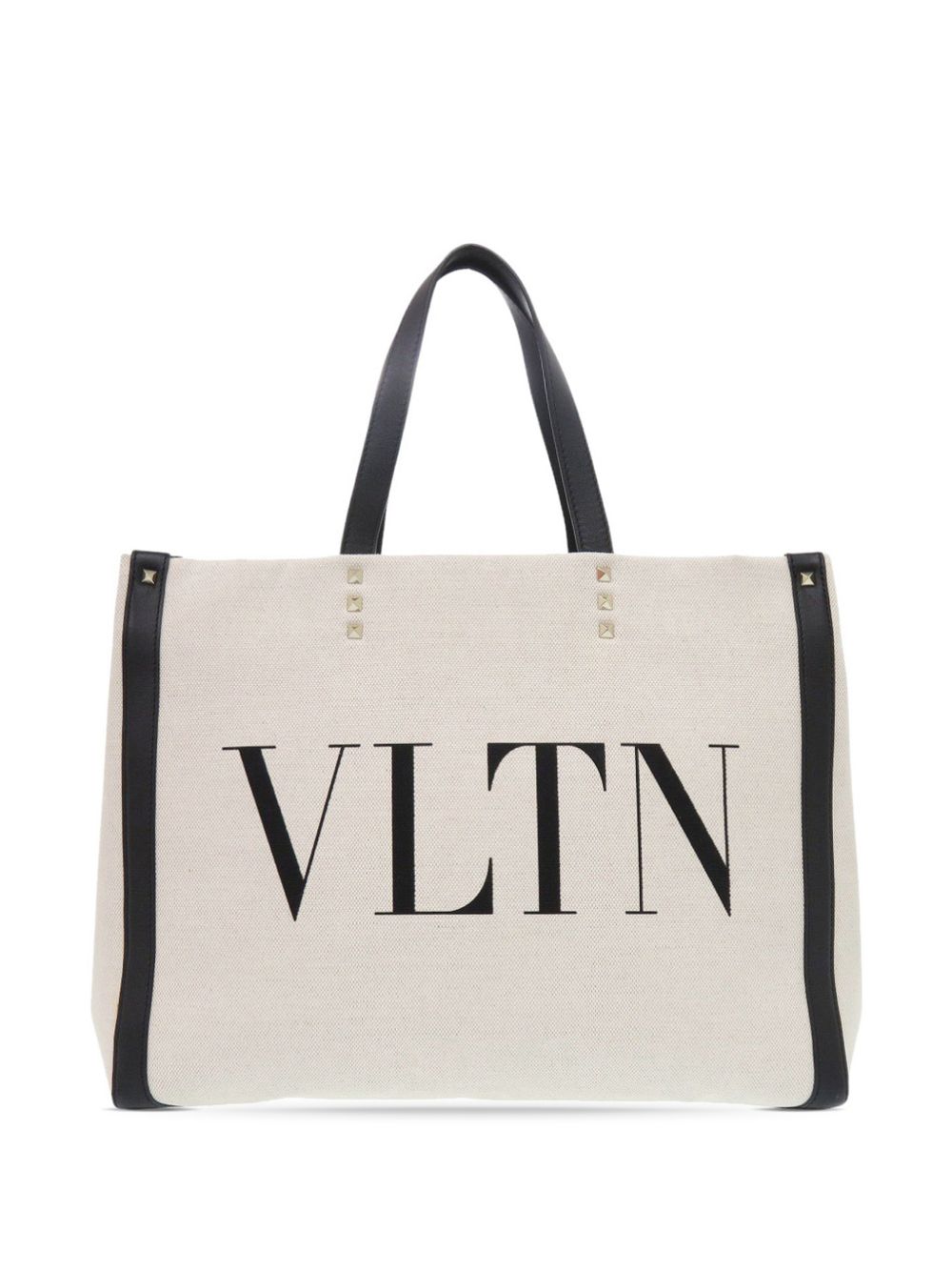 2010-2025 Medium Canvas Rockstud VLTN Tote satchel