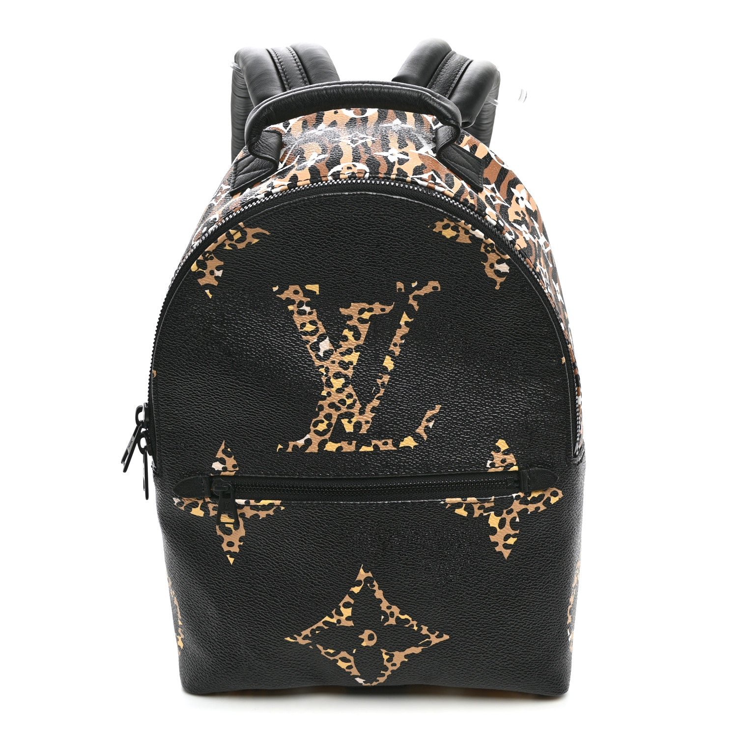 Louis Vuitton Monogram Giant Jungle Palm Springs Backpack PM Black