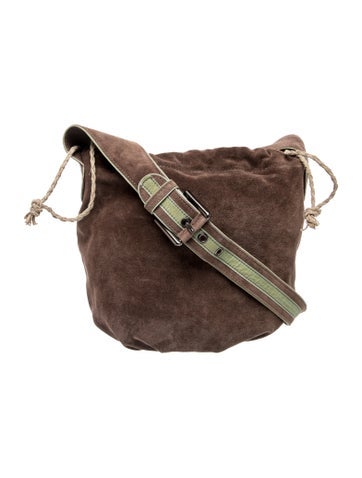 Suede Top Handle Bag