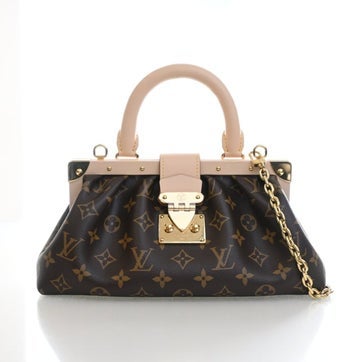 Coated Canvas Monogram Clutch