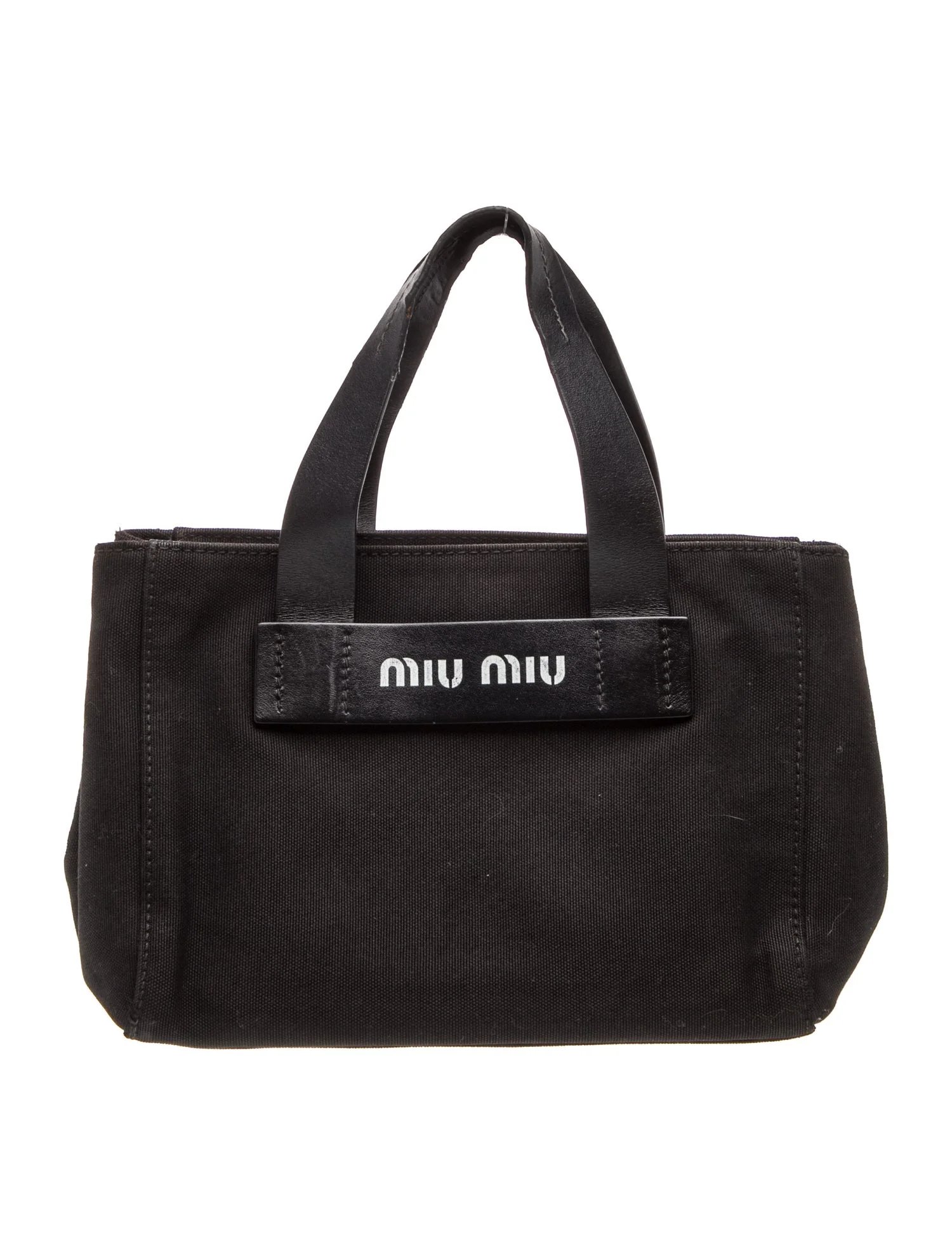Miu Miu Canvas Top Handle Bag
