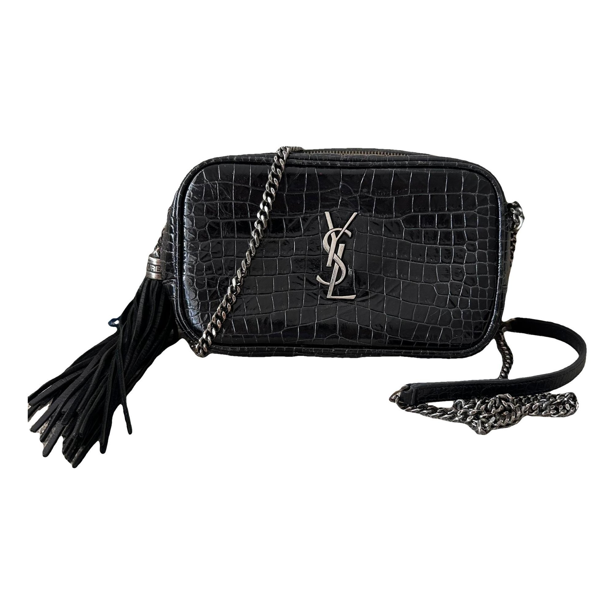 Lou patent leather handbag