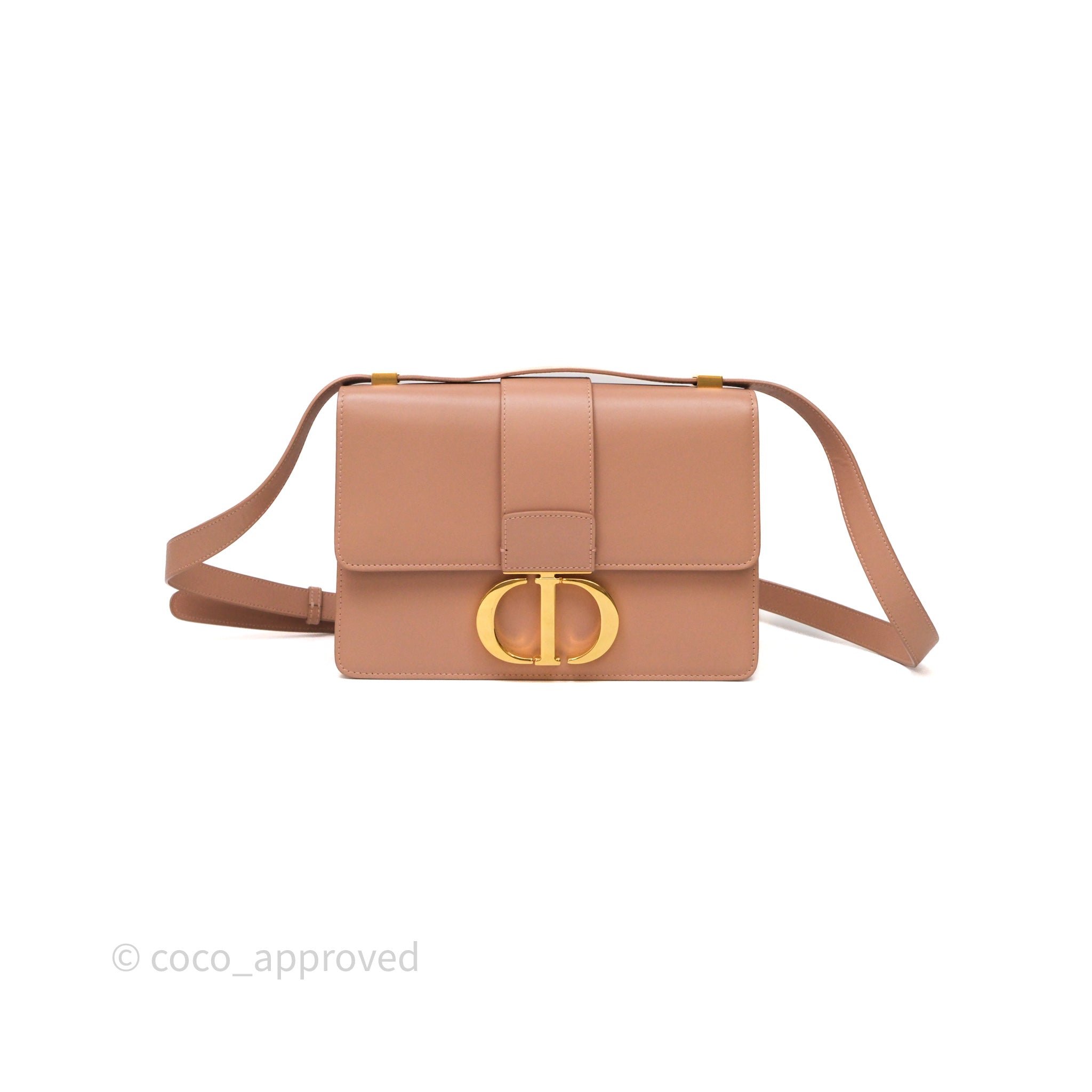 Dior Christian Dior Small 30 Montaigne Bag Pink Calfskin Gold Hardware