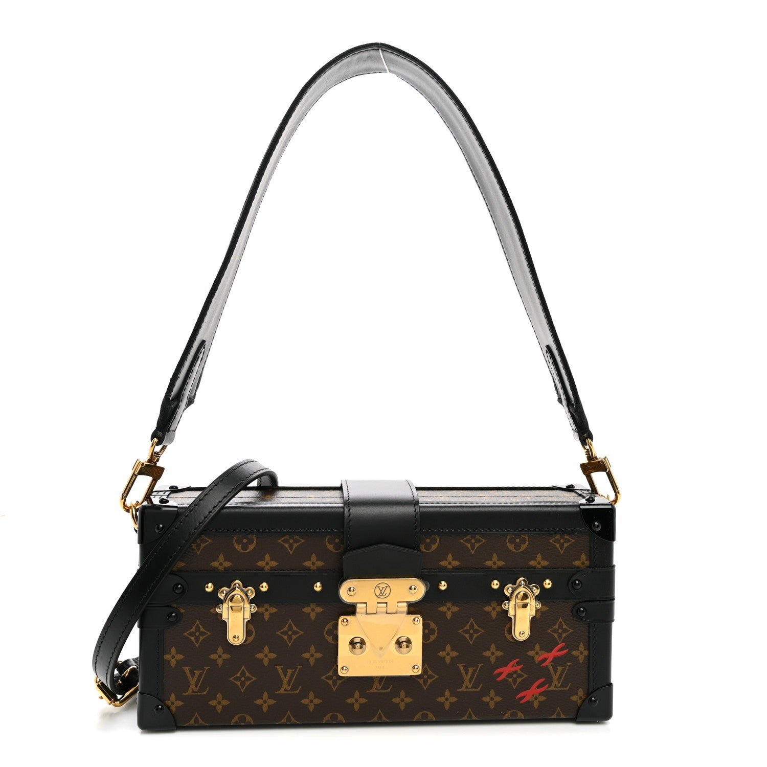 Louis Vuitton Monogram Petite Malle East West Black