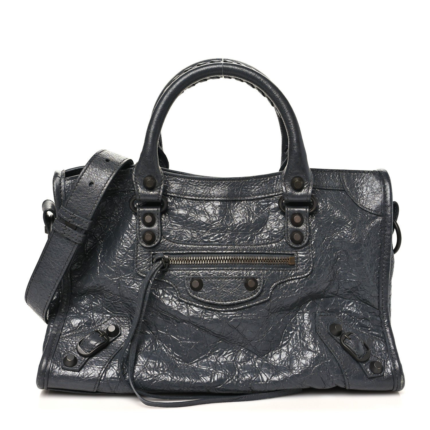 Balenciaga Agneau Arena Classic Hardware Small Le City Grey