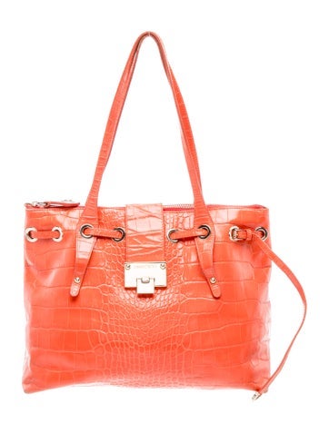 Embossed Leather Shoulder Bag