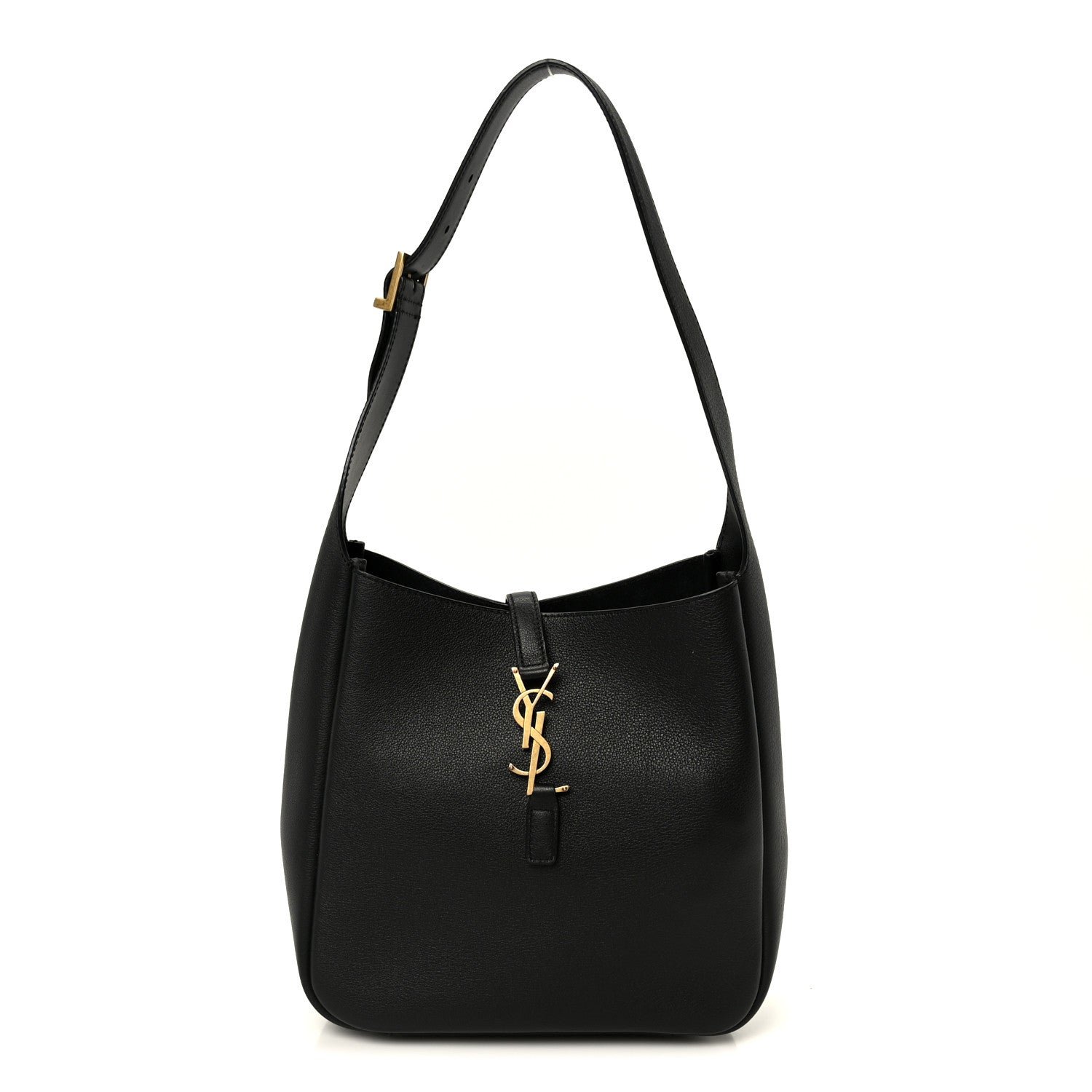Saint Laurent Smooth Calfskin Small Le 5 A 7 Soft Hobo Light Musk