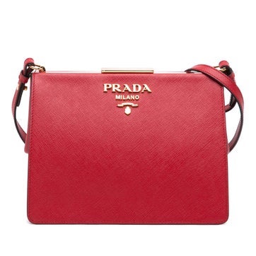 Saffiano Leather and City Calf Light Frame Crossbody