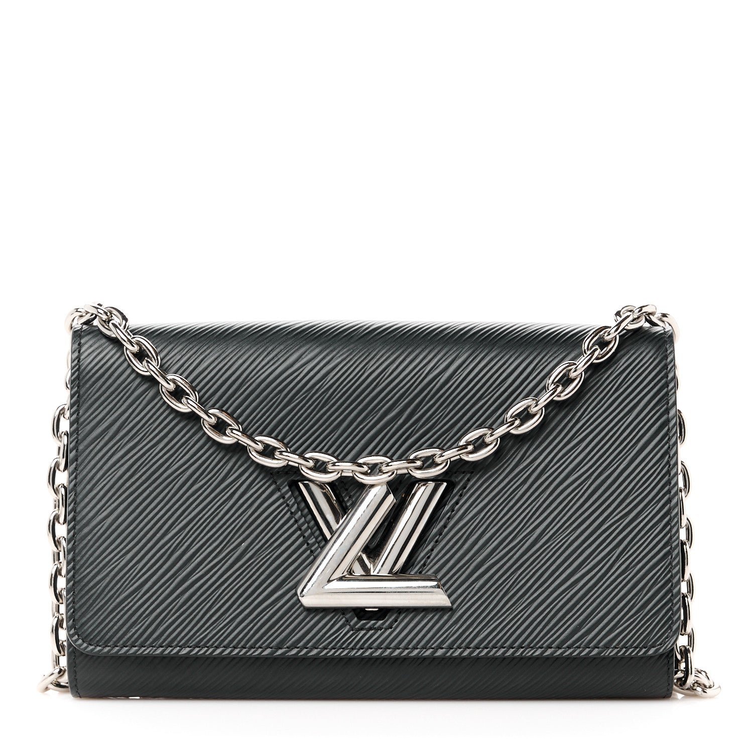 Louis Vuitton Epi Twist Chain Wallet Black