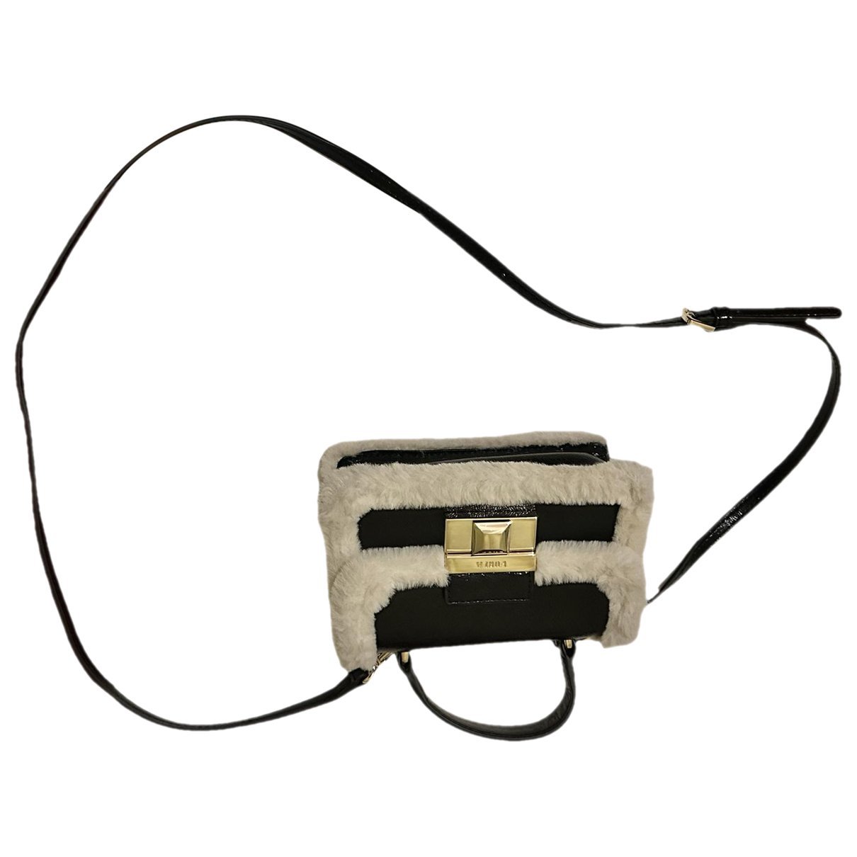 Faux fur crossbody bag
