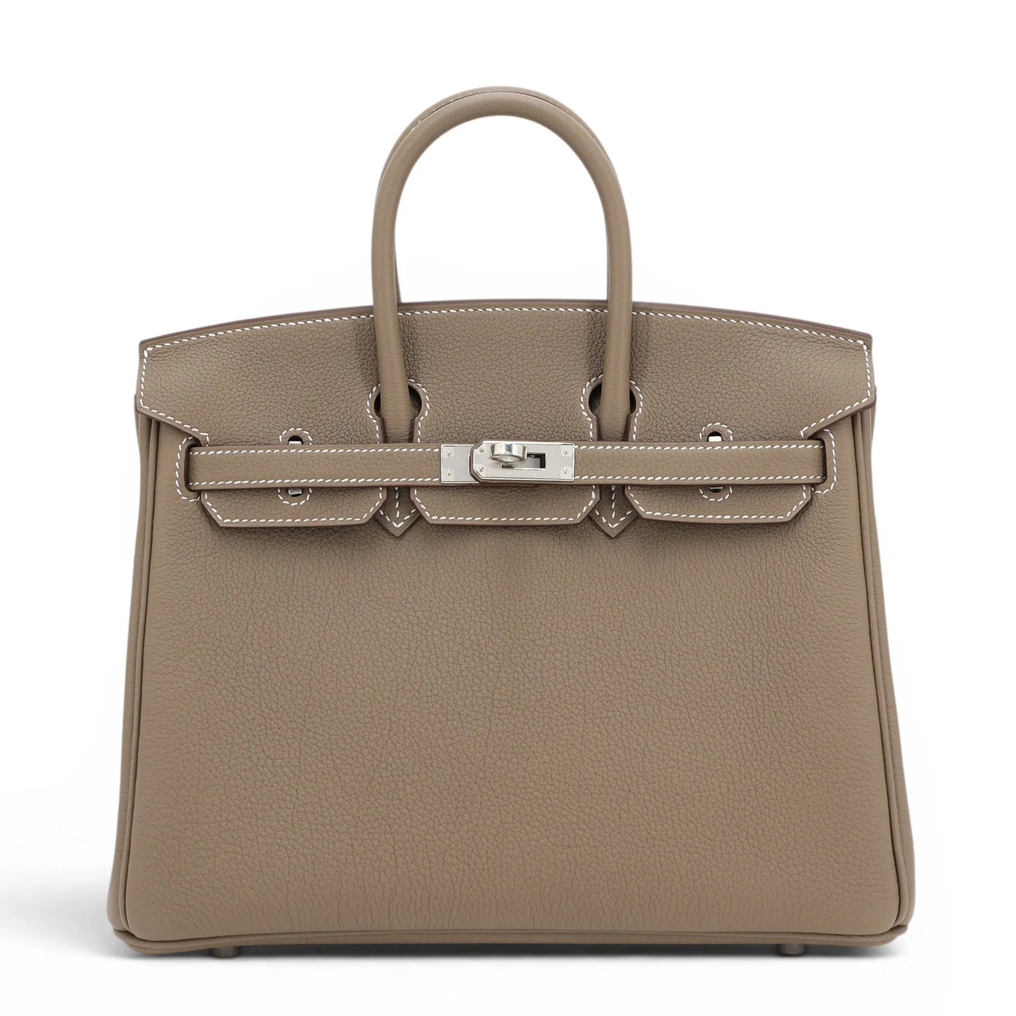 Brand New ( Rank N ) HERMÈS Birkin 25 Etoupe (18) Togo Palladium hardware G (2026)