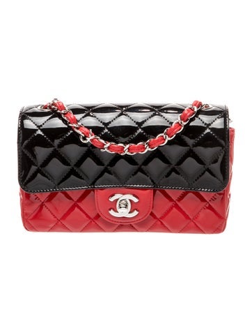 Classic Rectangular Mini Bicolor Flap Bag