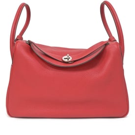 Hermes Rouge Casaque Clemence Lindy 34 Palladium Hardware, 2012