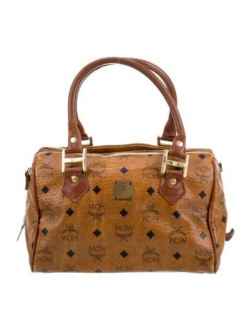 MCM Leather Top Handle Bag