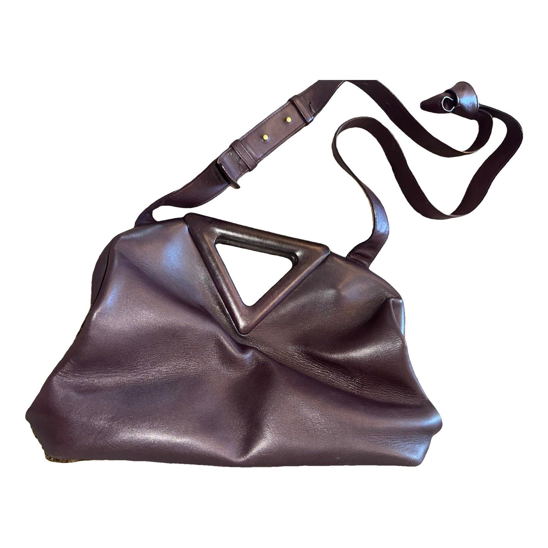 Leather clutch bag