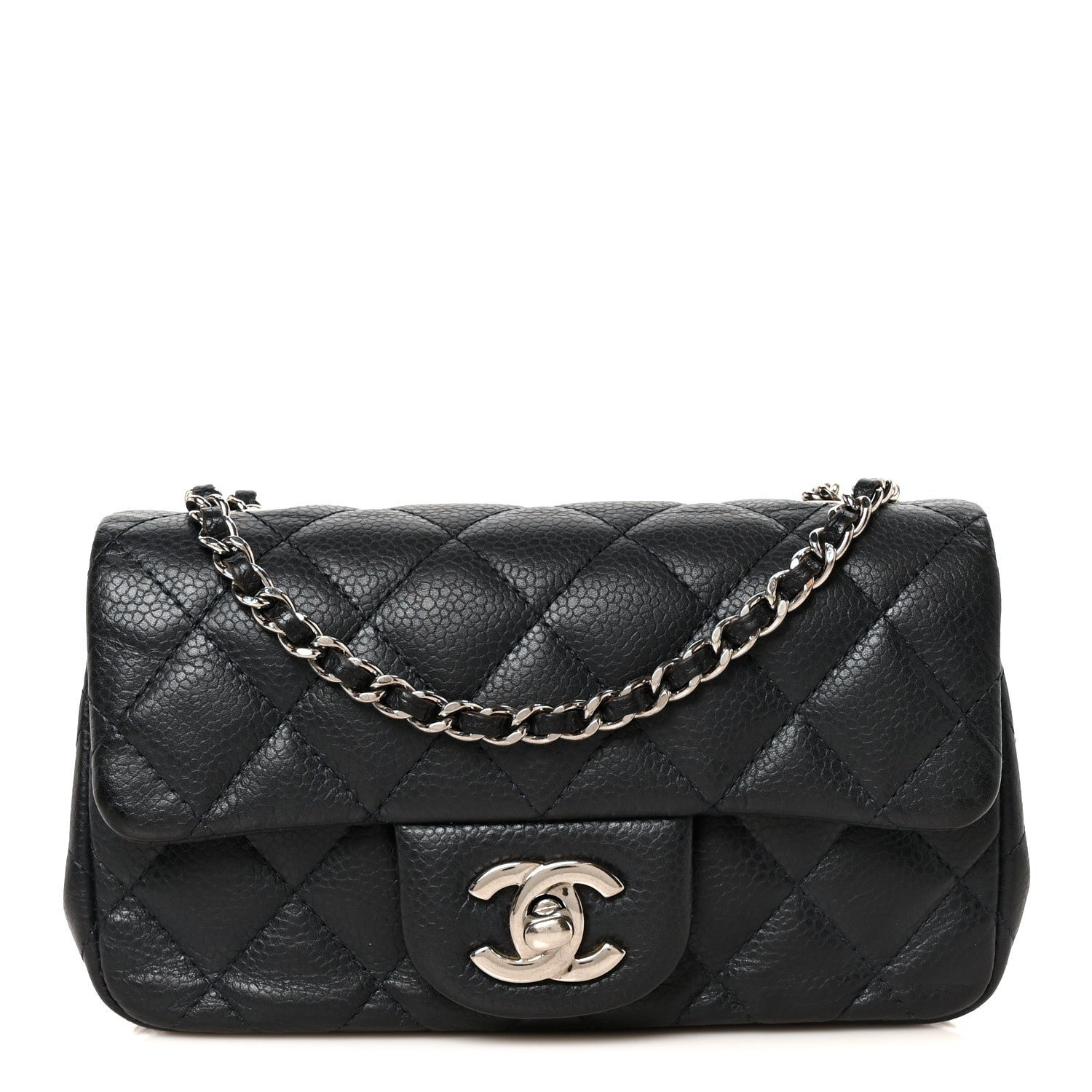 Chanel Caviar Quilted Extra Mini Flap Blue