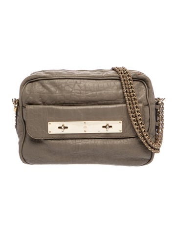 Embossed Leather Shoulder Bag