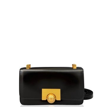 Calfskin Shoulder Bag Black