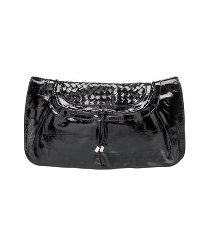 Salvatore Ferragamo Ferragamo Patent Leather Clutch
