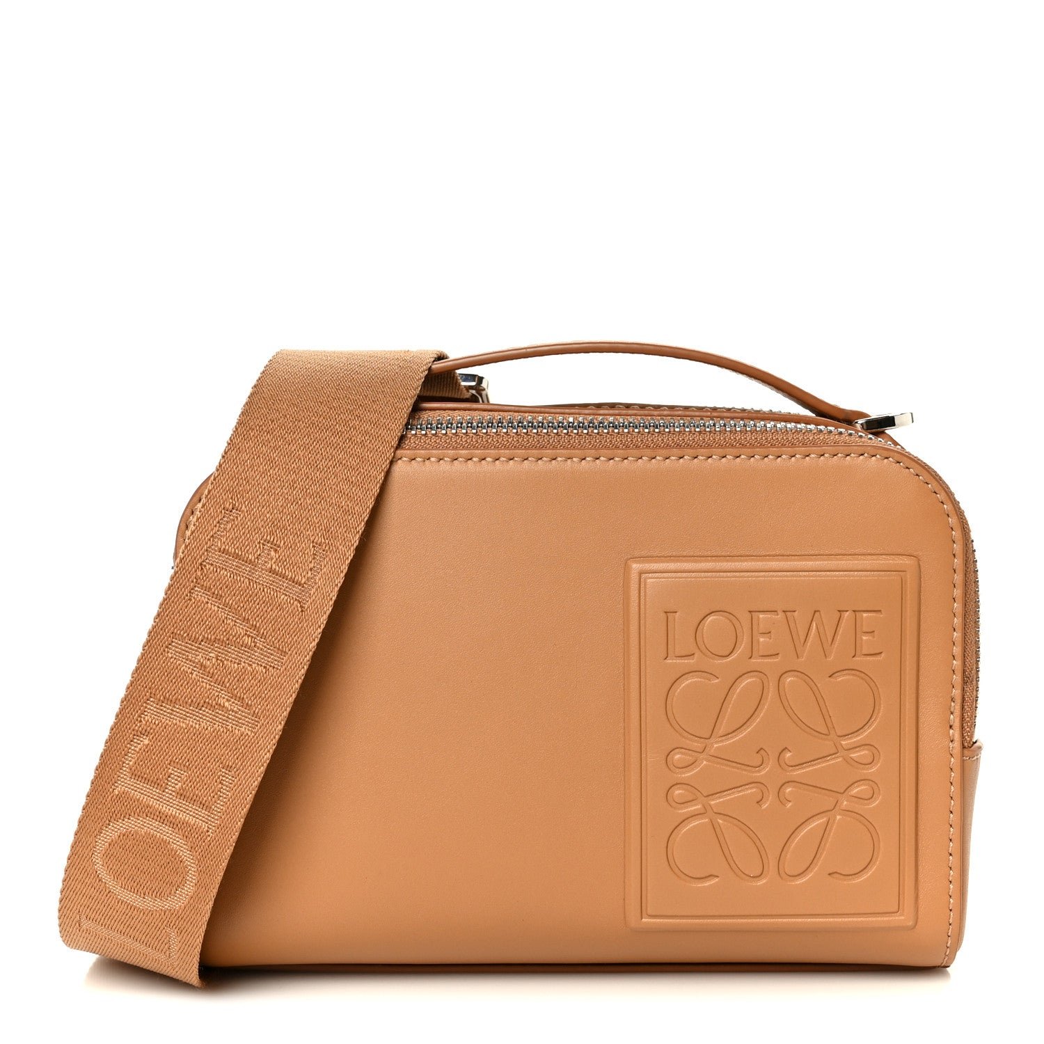 Loewe Loewe Satin Calfskin Mini Camera Bag Tan
