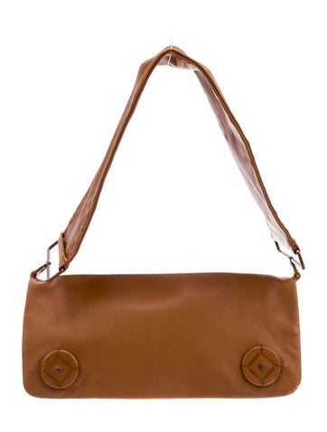 Vitello Daino Leather Nappa Leather Shoulder Bag
