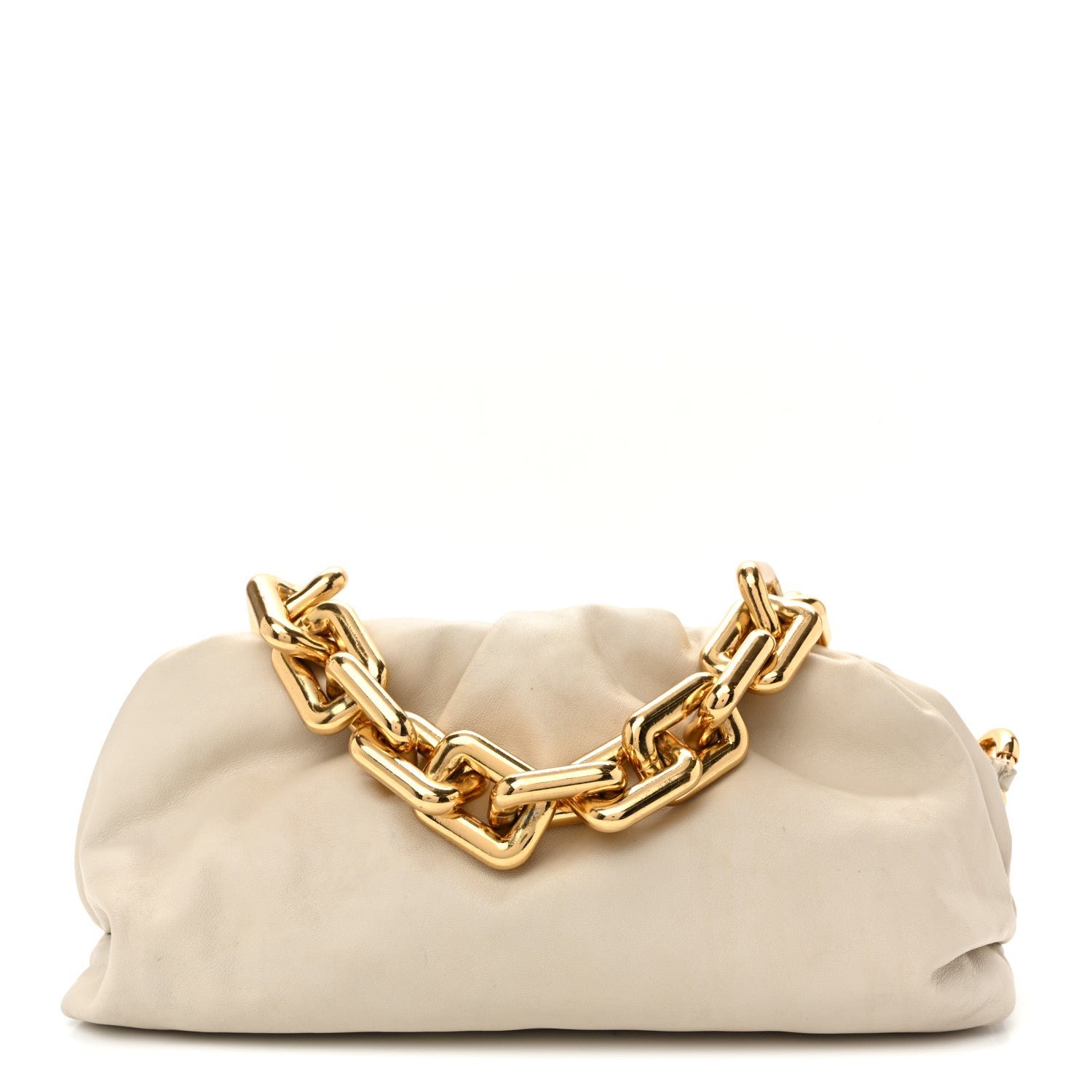 Bottega Veneta Calfskin The Pouch Chain Plaster