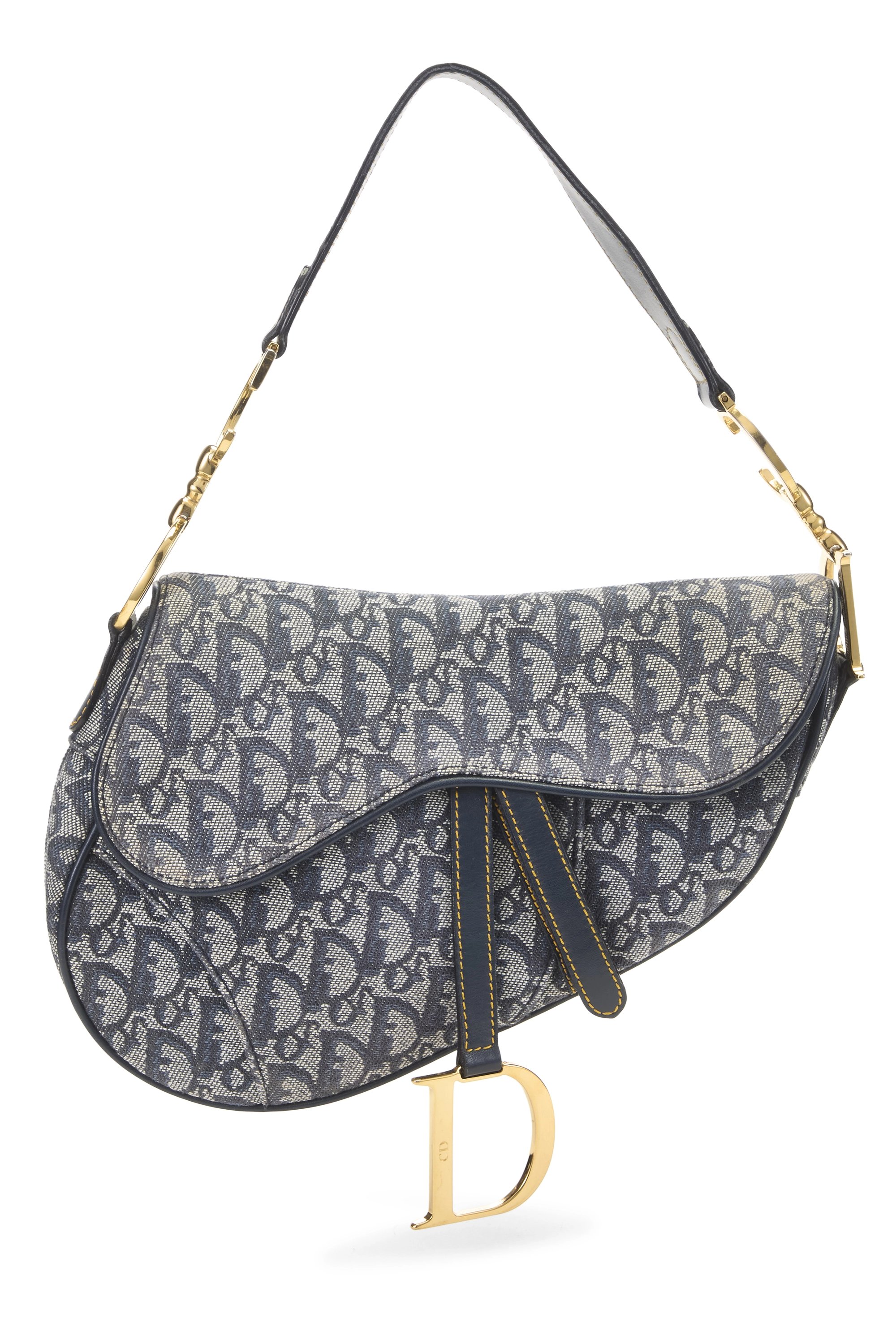 Navy Trotter Canvas Saddle Bag