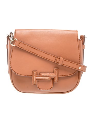 Tod's Leather Double T Saddle Bag Mini