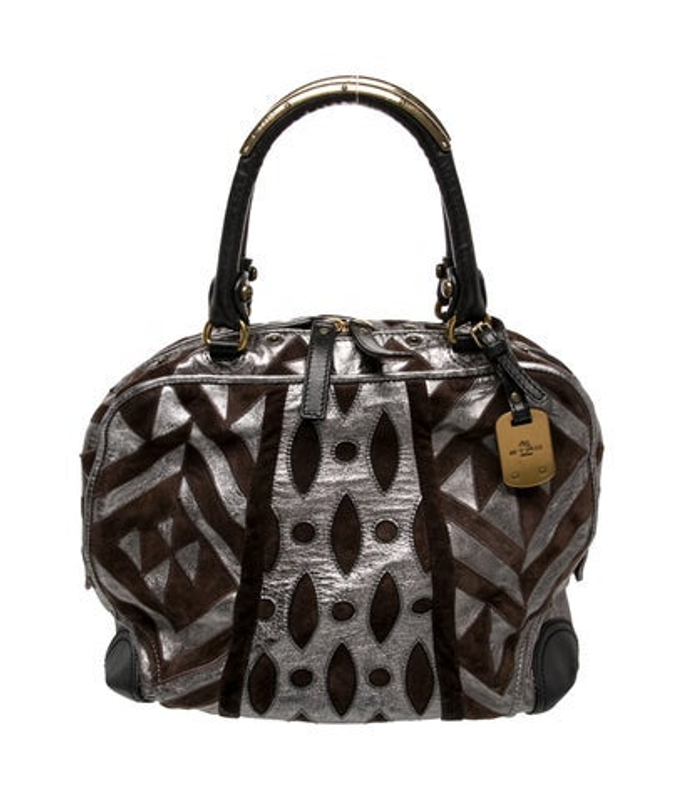 Etro Suede Top Handle Bag