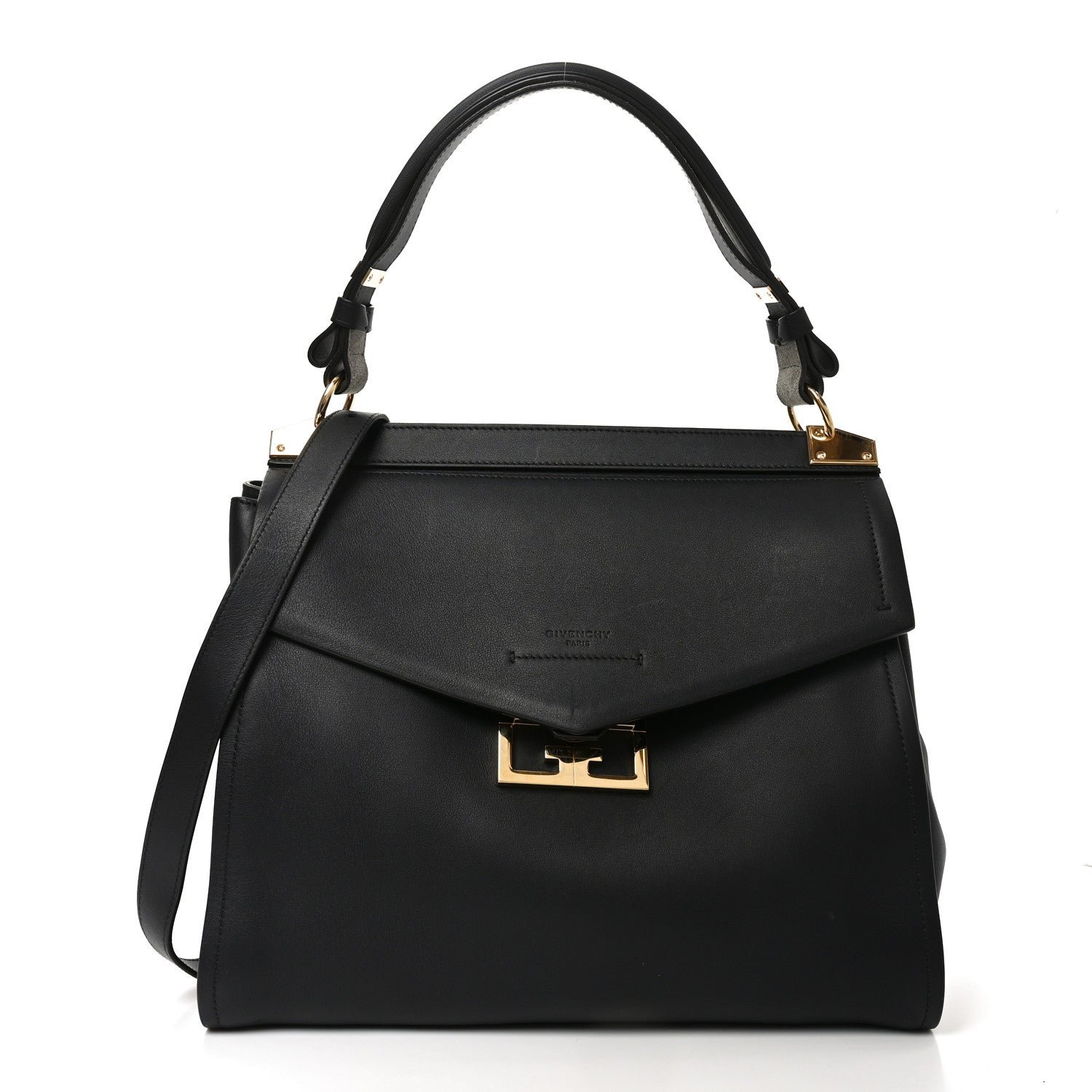 Givenchy Givenchy Calfskin Medium Mystic Shoulder Bag Black