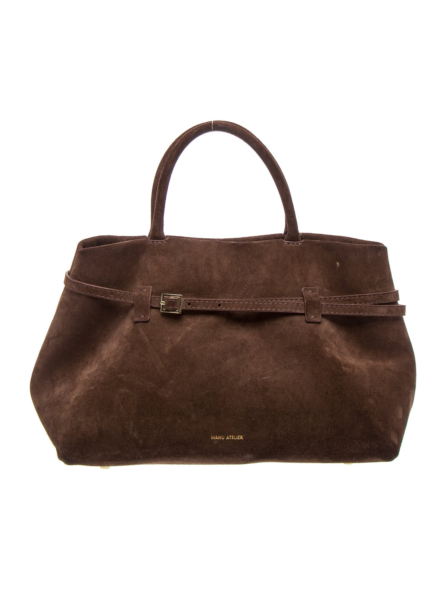Suede Top Handle Bag