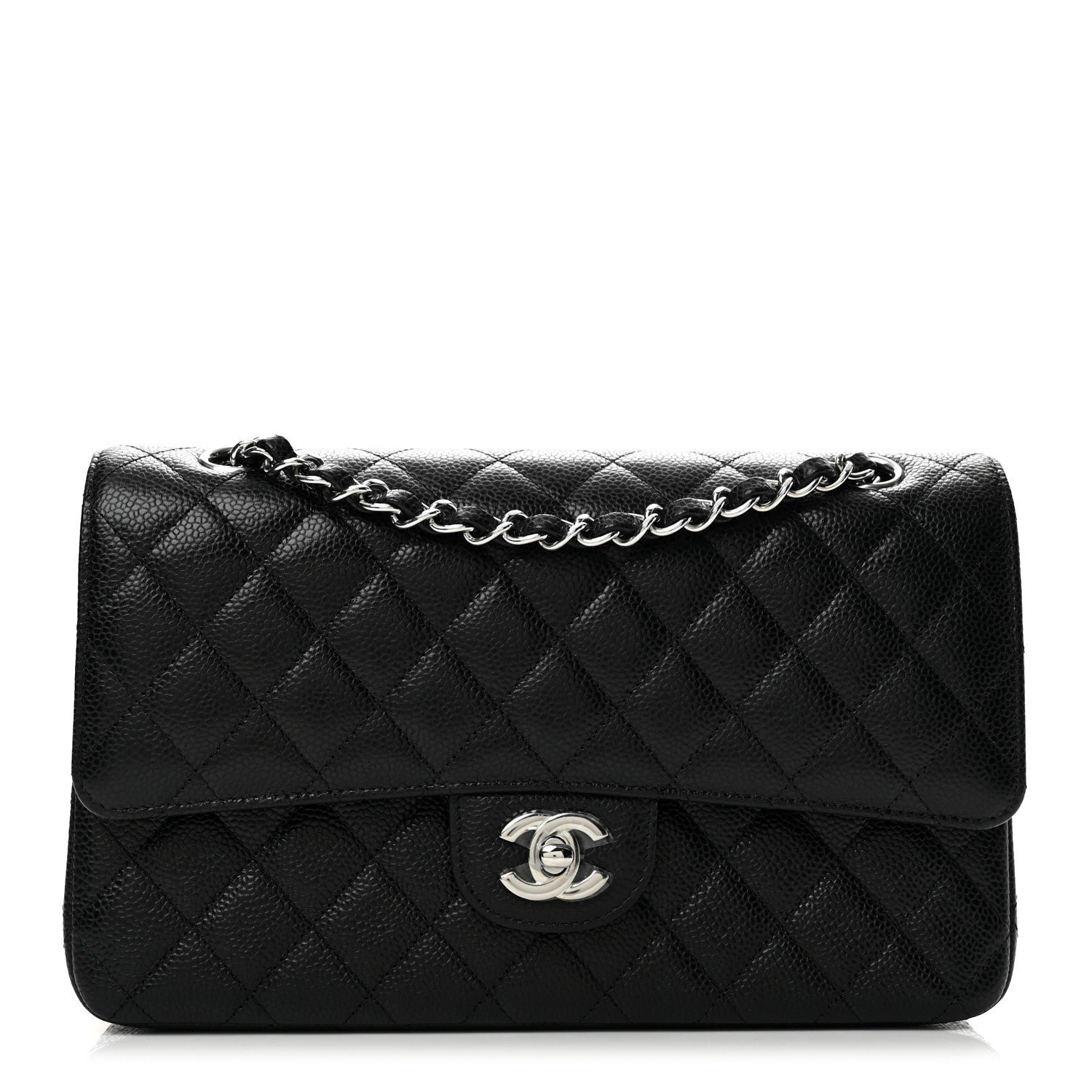 Chanel Caviar Quilted Medium Double Flap Black