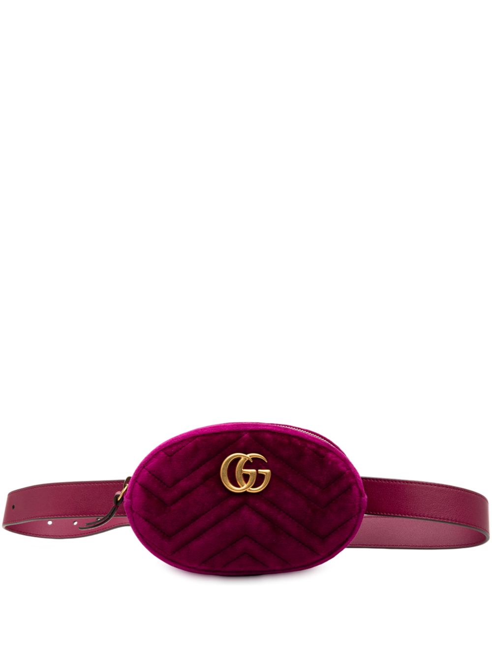 2016-2025 GG Marmont Matelasse Velvet belt bag