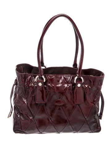 Patent Leather Top Handle Bag