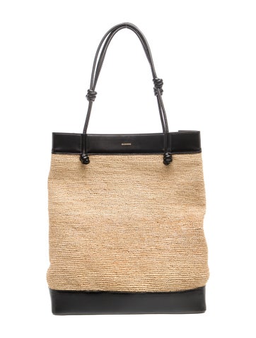Jil Sander Raffia Tote