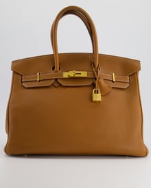 Hermes Hermès Birkin Bag 35cm in Gold Togo Leather with Gold Hardware